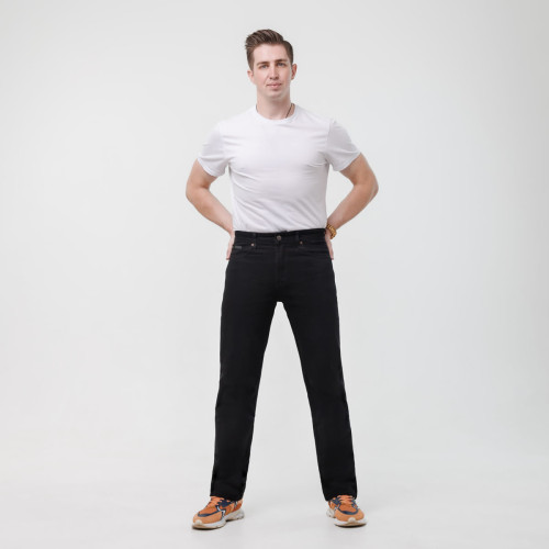 Джинсы Denim 222-1, черный, stretch фото 5