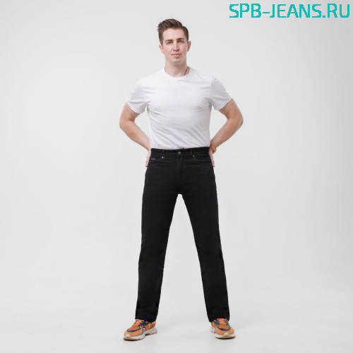 Джинсы Denim 222-1, черный, stretch фото 5