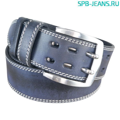 Ремень кожаный 45M03-51L синий