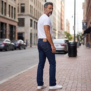 Джинсы boot cut Levi's 527 enzim
