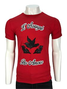 Мужская футболка Gucc. 61034 red