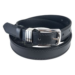 Ремень кожаный 25A03-01L черный