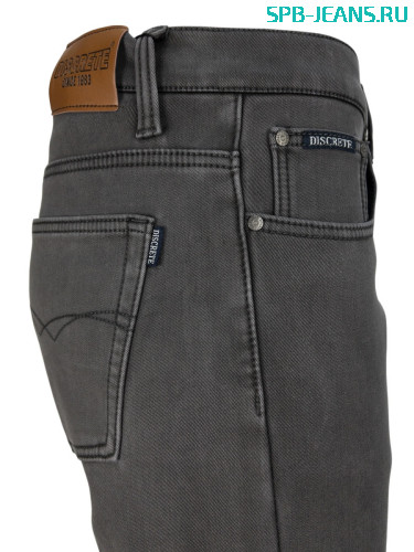 Мужские тёплые джинсы Discrete 200-7 grey фото 2