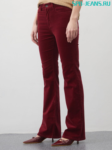 Вельветовые джинсы MR707V bordo фото 2
