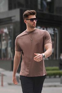 Футболка MadMext 6131 kahve