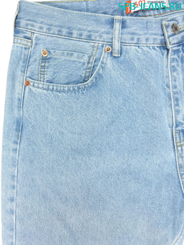 Джинсы Levi's 501-02 L. blue, cotton, zipper фото 3