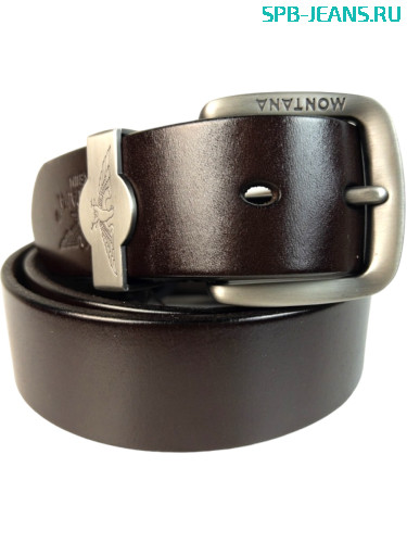Ремень кожаный Montana M1-1 braun
