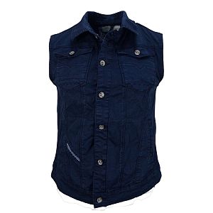 Мужская джинсовая безрукавка Infors 110524 син.