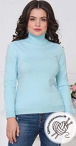 Джемпер женский 16-007 (бирюзовый)
