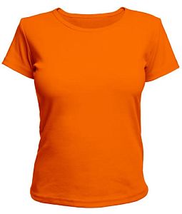 Женская футболка (хлопок, оранжевый)