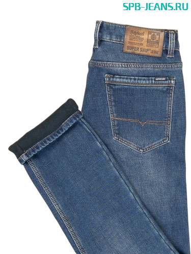 Тёплые джинсы Super Ship F-SA24121-74 фото 3