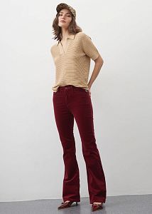 Вельветовые джинсы MR707V bordo
