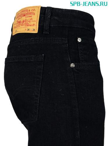 Джинсы Levi's 511 black, zipper, stretch фото 2