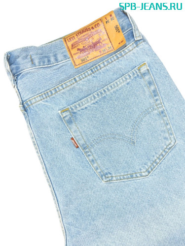 Джинсы Levi's 501-02 L. blue, cotton, zipper