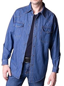 Джинсовая рубашка Montana 6617