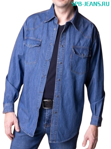 Джинсовая рубашка Montana 6617