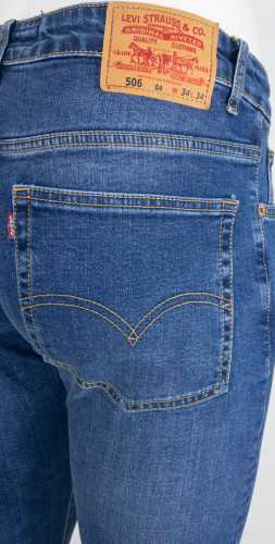 Джинсы Levi's 506 blue, stretch фото 4
