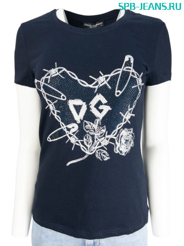 Женская футболка DG 919 синий