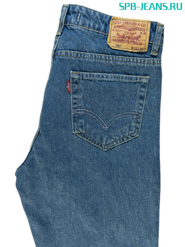 Джинсы Levi's 501-08, cotton, slim фото 4