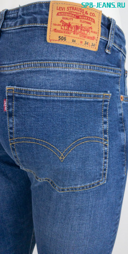 Джинсы Levi's 506 blue, stretch фото 3