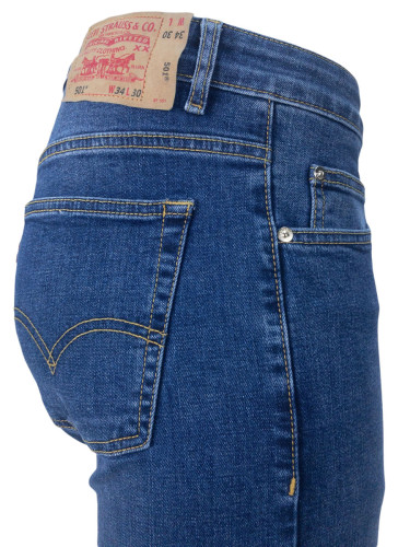 Джинсы Levi's 501 blue, zip, stretch фото 3