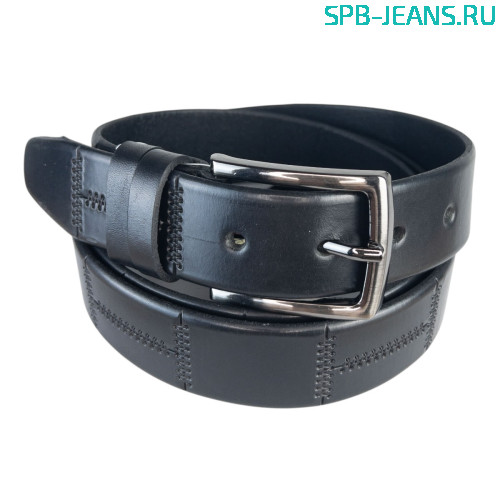 Ремень кожаный 35C34-01L черный