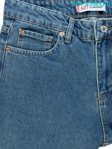 Джинсы Levi's 501-08, cotton, slim фото 2