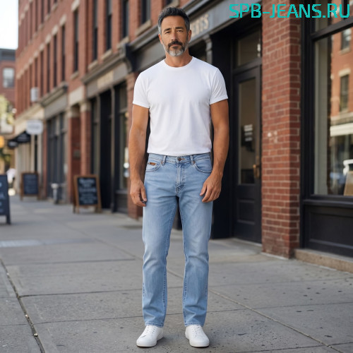 Летние джинсы Wrangler 555-9, stretch фото 6