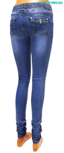 Женские джинсы на резинке (1306) фото 2