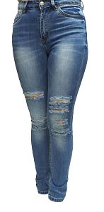 Женские рваные джинсы 8-622